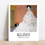 Poster Bildnis Fritza Riedler por Gustav Klimt<br><div class="desc">A famosa pintura de Gustav Klimt Bildnis Fritza Riedler (1906)</div>