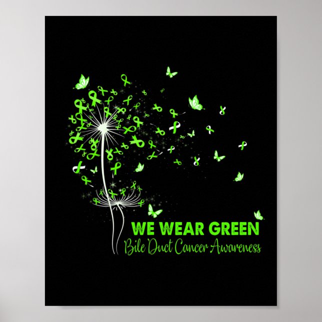 Poster Bile Duct Cancer Sensibilização Fé Esperança Amar  (Frente)