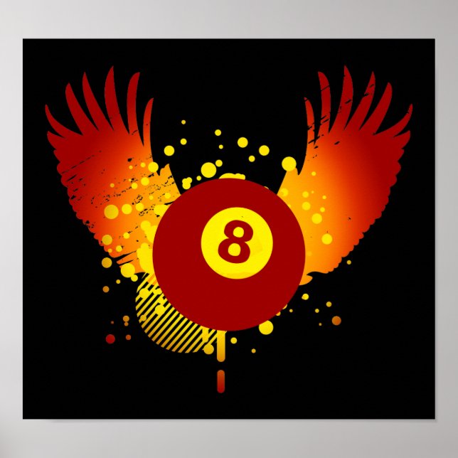 Pôster bilhar de alta fidelidade (Frente)