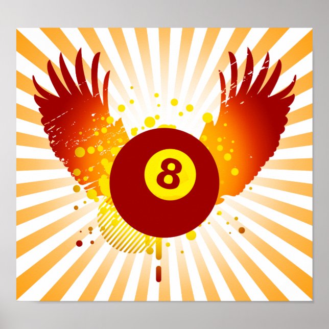 Poster bilhar de alta fidelidade (Frente)