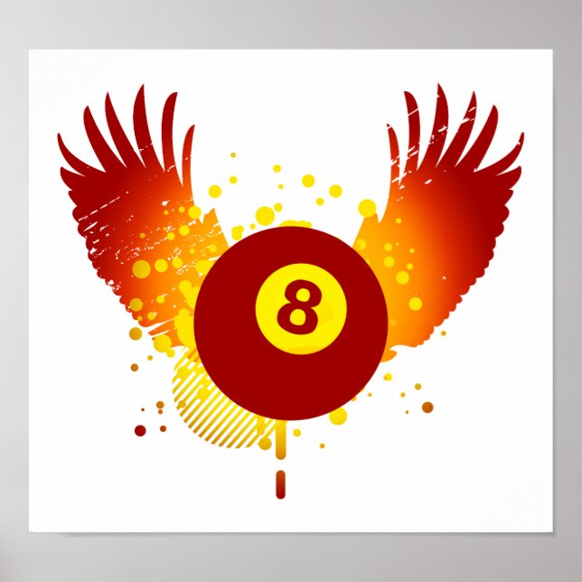 Pôster bilhar de alta fidelidade (Frente)