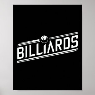 Poster "bilhar" - Design de ângulo elegante