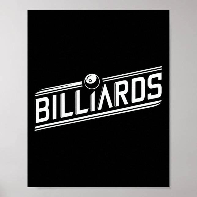Poster "bilhar" - Design de ângulo elegante (Frente)