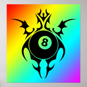 Poster bilhar: tribalz