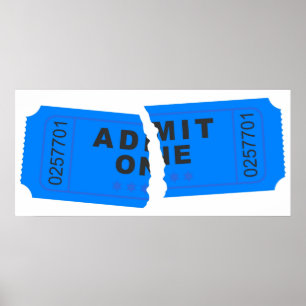 Poster Bilhete rasgado