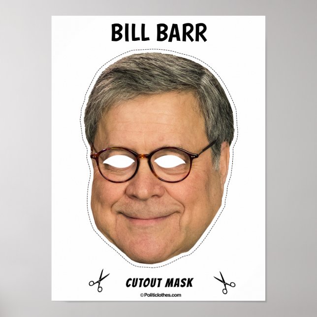 Poster BILL BARR Halloween Mask (Frente)