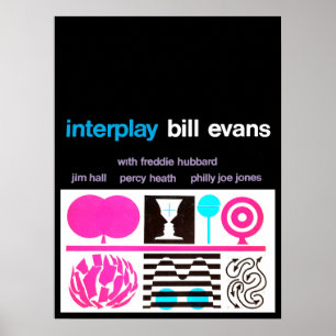 Poster Bill Evans Interplay Jazz Vintage