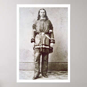 Pôster "Bill selvagem" Hickok (1837-76) (foto de b/w)