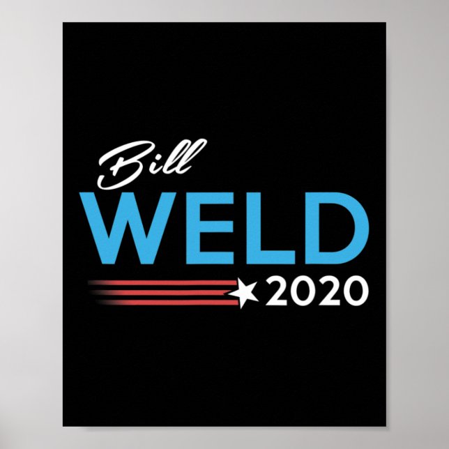 Poster Bill Weld Para Presidente Derrotar Trump (Frente)