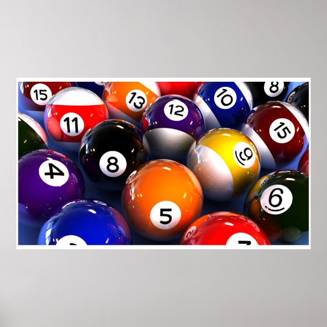 Poster Billiard Ball Wall (Frente)