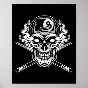 Poster Billiard Billiard Billiard 8 Ll Player Cue S