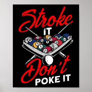 Poster Billiard Piscina Snooker Player Engraçado Não