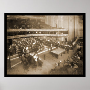 Poster Billiards Chicago IL Photo 1906