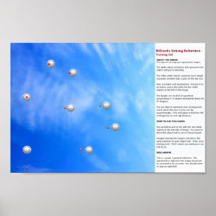 Poster Billiards Com Objetivo de Referência - Auxílios À 