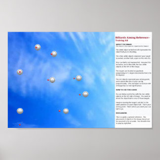 Poster Billiards Com Objetivo de Referência - Auxílios À 