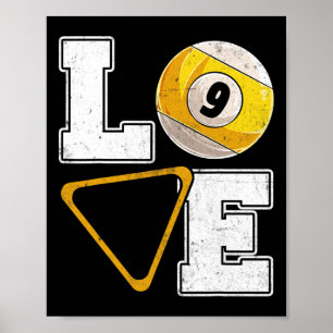 Poster Billiards Love Piscina Player Billiards Lover