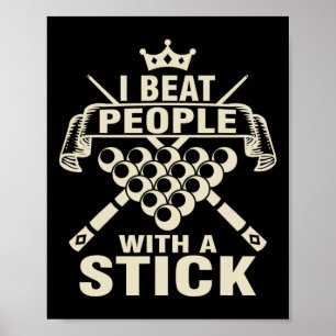 Poster Billiards Lover I Bater Pessoas Com Uma Pl De Pisc