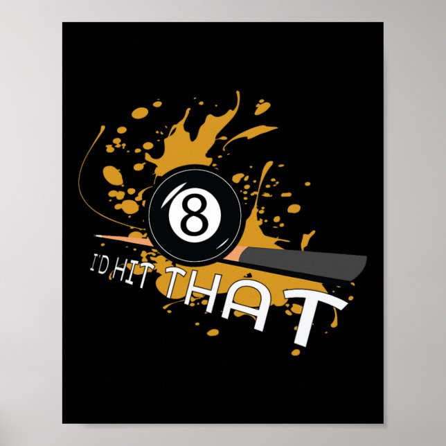 Poster Billiards Ofertas - Eu Acertava Que (Frente)