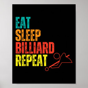 Poster Billiards Roupa Cote Billiards Engraçados Jogadore