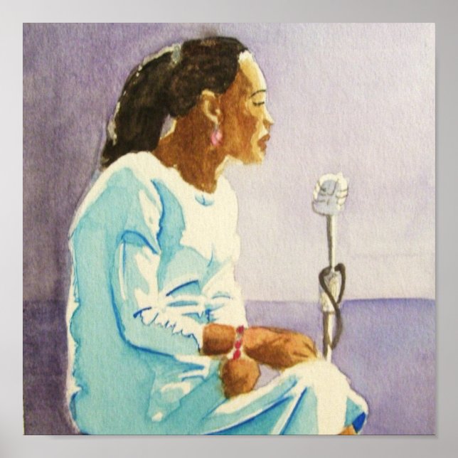 Pôster Billie Holiday (Frente)