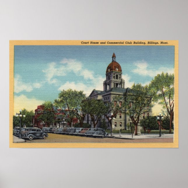 Pôster Billings, Montana (Frente)