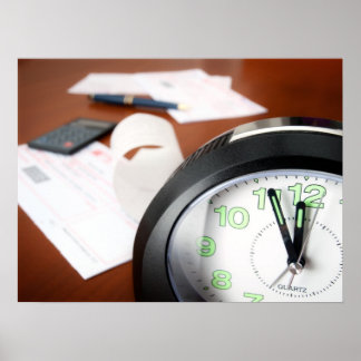 Pôster Bills paying time