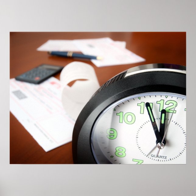 Pôster Bills paying time (Frente)