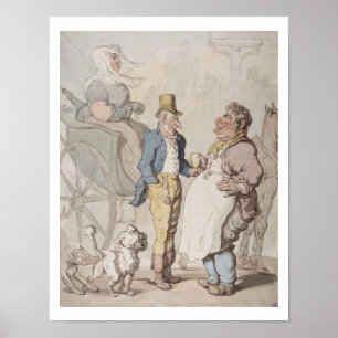 Pôster Billy delgado, viajantes que tomam o rafrescamento