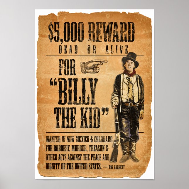 Poster Billy the Kid (Frente)
