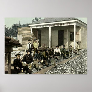 Pôster Biloxi, casa 1905 da ostra de Mississippi
