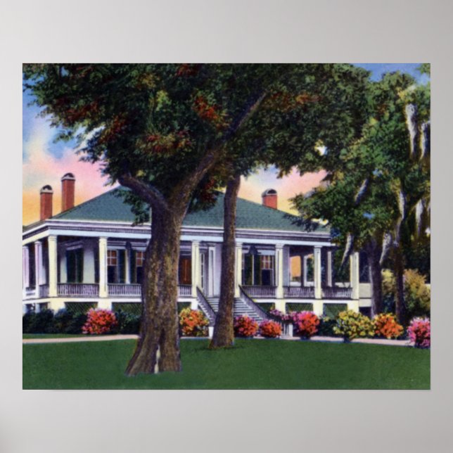 Pôster Biloxi Mississippi Beauvoir (Frente)