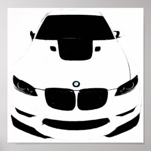 Pôster ~Bimmer~ POP ART AUTO POSTER, PERSONALIZE-O!