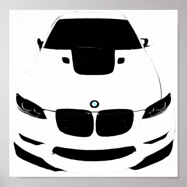 Pôster ~Bimmer~ POP ART AUTO POSTER, PERSONALIZE-O! (Frente)