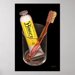 Poster Binaca Toothpaste