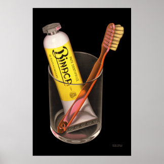 Poster Binaca Toothpaste