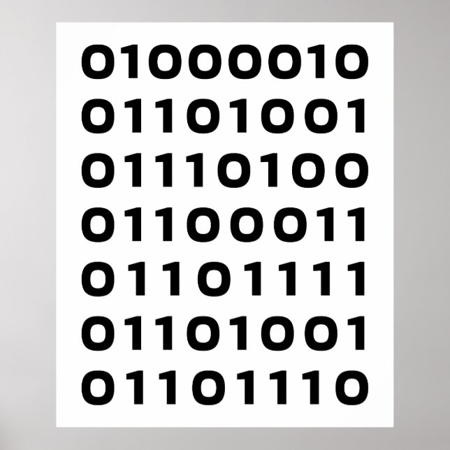 Pôster Binário Bitmoney (Frente)