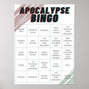 Poster Bingo Apocalipse