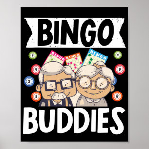Poster Bingo Buddies Engraçado Jogo Sortudo