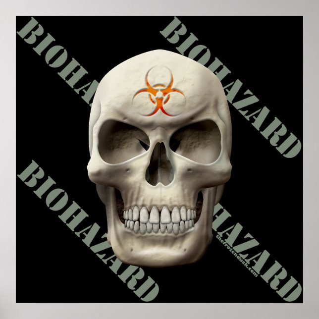 Pôster Biohazard Evil Skull (Frente)