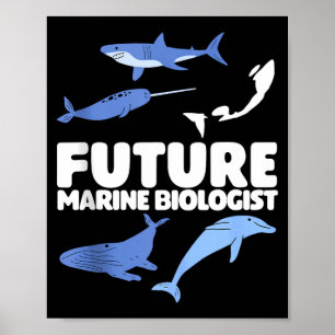 Poster biologia marinha crianças futuro biólogo marinho o