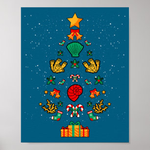 Poster Biólogo Marinho Biologia Conchas Corais Natal