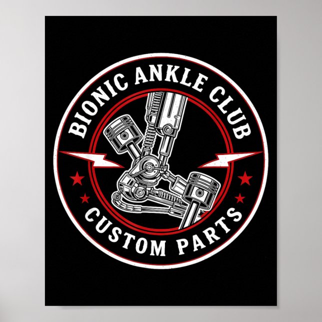 Poster Bionic Ankle Replacement Recovery Bionic Ankle Sur (Frente)