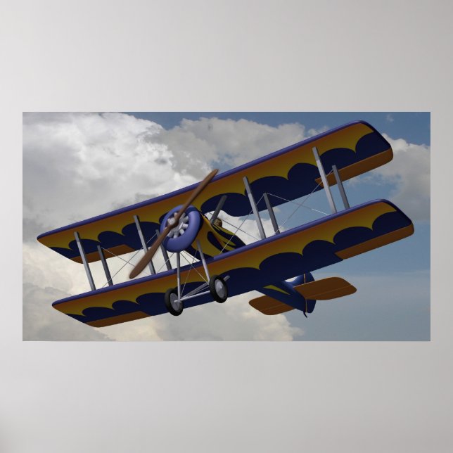 Poster BiPlaneFlying (Frente)