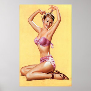 Poster Biquini roxo