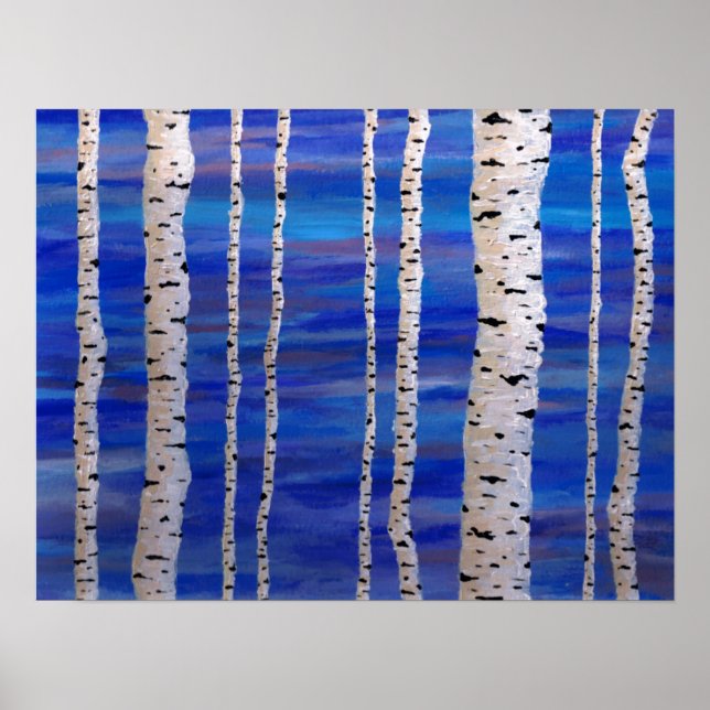 Poster birch trees (Frente)
