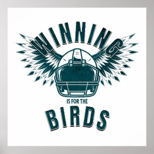 Poster Bird Gang Eagles Vencendo É Para O Futebol De Aves