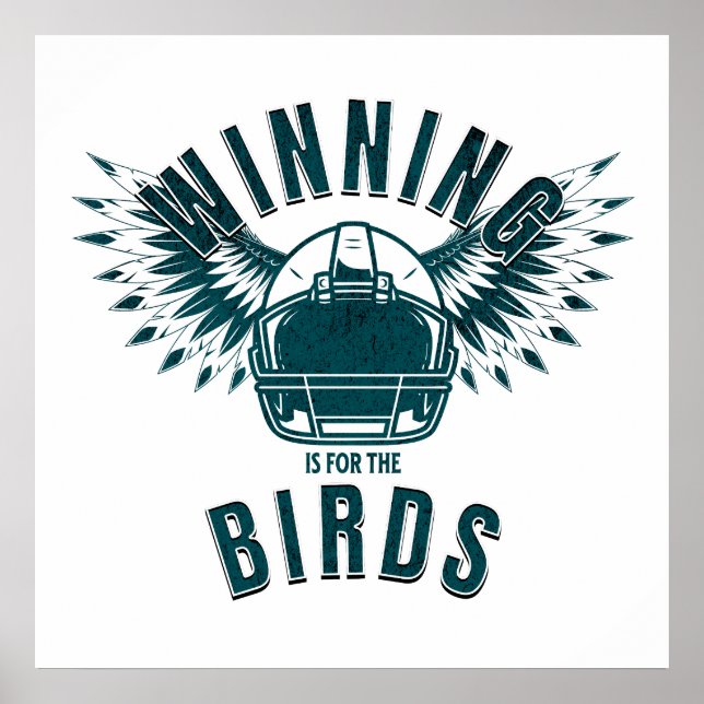 Poster Bird Gang Eagles Vencendo É Para O Futebol De Aves (Frente)