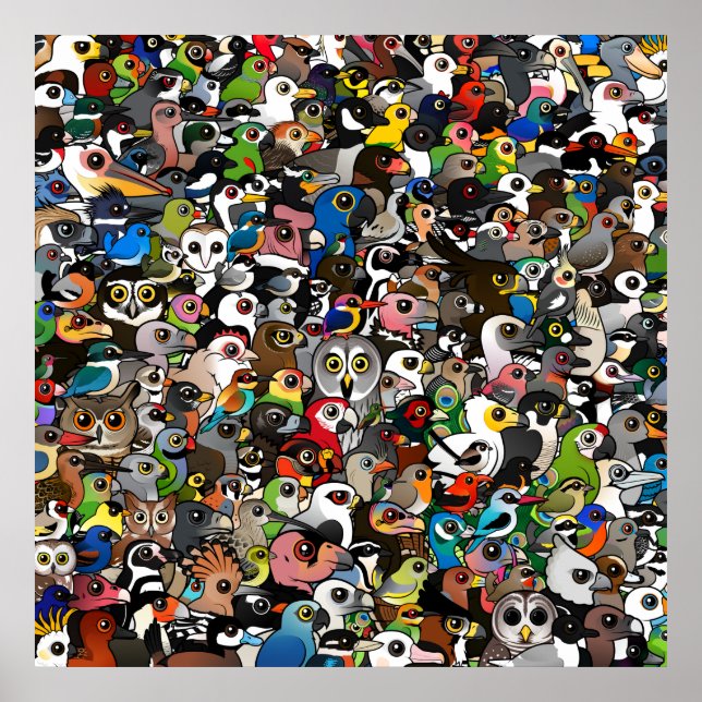 Poster Birdorable Crowd (Frente)