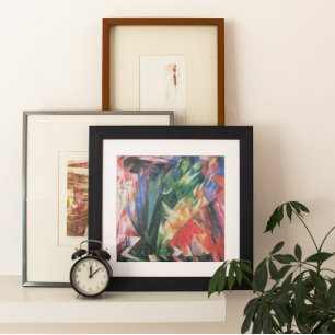 Pôster Birds (Vogel) por Franz Marc, Vintage Cubism Art