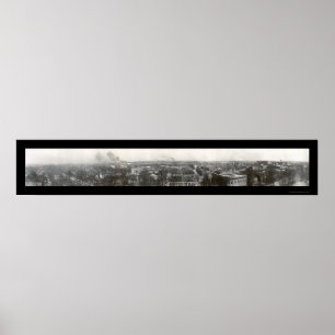 Pôster Birdseye da foto 1909 de Augusta GA